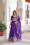 KA 5059 Gold Crush With Multi Thread Embroidery Zari Sequins Work Lehenga With Blouse Dupatta Bulk Orders In India